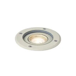 QAZQA Moderne grondspot beige GU10 50mm verstelbaar IP65 - Delux