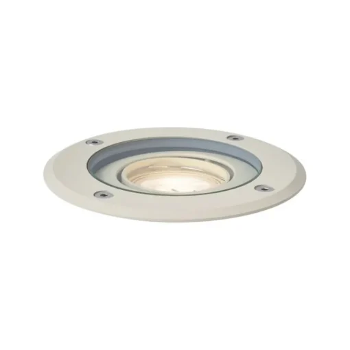 QAZQA Moderne grondspot beige GU10 50mm verstelbaar IP65 - Delux