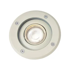 QAZQA Moderne grondspot beige GU10 50mm verstelbaar IP65 - Delux