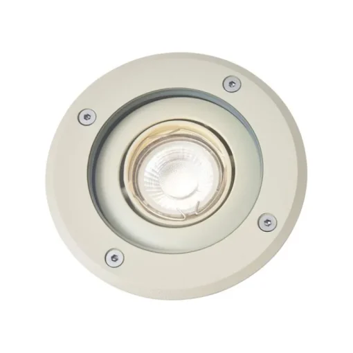 QAZQA Moderne grondspot beige GU10 50mm verstelbaar IP65 - Delux