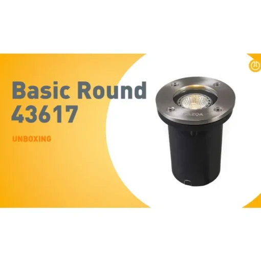 QAZQA Moderne grondspot staal RVS - Basic Round