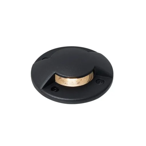 QAZQA Moderne grondspot zwart GU10 50mm 2-lichts effect IP65/IP67 - Cellar