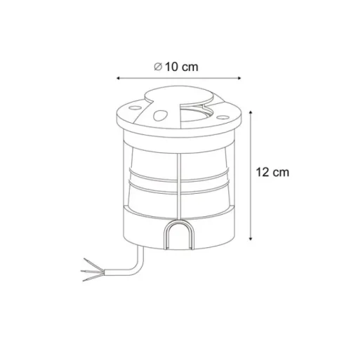 QAZQA Moderne grondspot zwart GU10 50mm 2-lichts effect IP65/IP67 - Cellar
