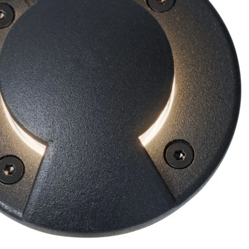 QAZQA Moderne grondspot zwart GU10 50mm 2-lichts effect IP65/IP67 - Cellar