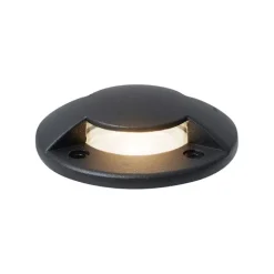 QAZQA Moderne grondspot zwart GU10 50mm 2-lichts effect IP65/IP67 - Cellar