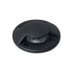 QAZQA Moderne grondspot zwart GU10 50mm 2-lichts effect IP65/IP67 - Cellar