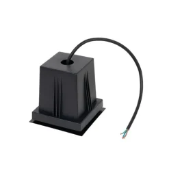 QAZQA Moderne grondspot zwart verstelbaar IP65 - Oneon