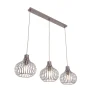 QAZQA Moderne hanglamp bruin langwerpig 3-lichts - Saffira