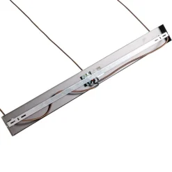 QAZQA Moderne hanglamp bruin langwerpig 3-lichts - Saffira