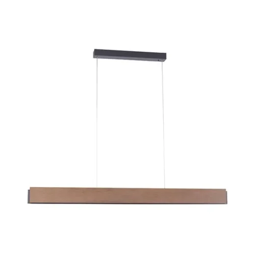 Paul Neuhaus Moderne hanglamp hout incl. LED dimbaar met afstandsbediening - Ajdin
