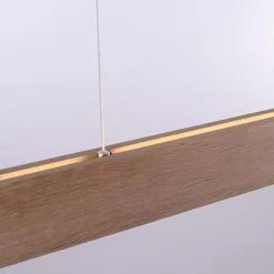 Paul Neuhaus Moderne hanglamp hout incl. LED dimbaar met afstandsbediening - Ajdin
