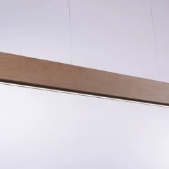 Paul Neuhaus Moderne hanglamp hout incl. LED dimbaar met afstandsbediening - Ajdin