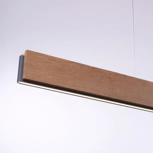 Paul Neuhaus Moderne hanglamp hout incl. LED dimbaar met afstandsbediening - Ajdin