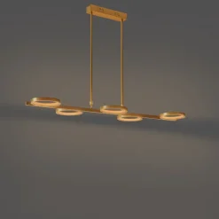 QAZQA Moderne hanglamp incl. LED 3-staps dimbaar goud 5-lichts - Vivé