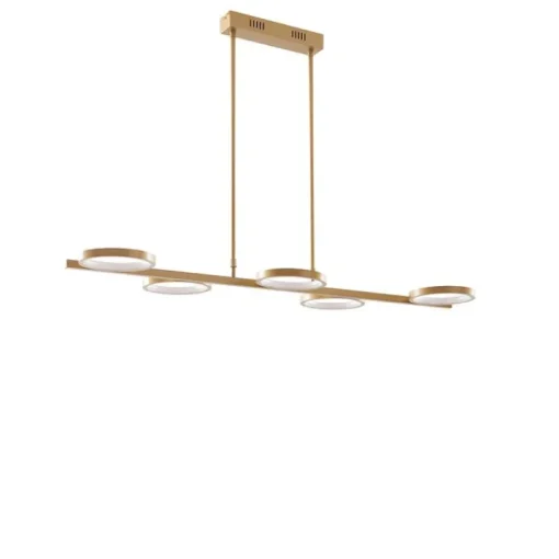 QAZQA Moderne hanglamp incl. LED 3-staps dimbaar goud 5-lichts - Vivé