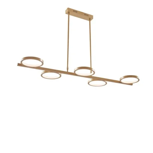 QAZQA Moderne hanglamp incl. LED 3-staps dimbaar goud 5-lichts - Vivé