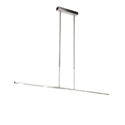 QAZQA Moderne hanglamp staal incl. LED verstelbaar - Bold