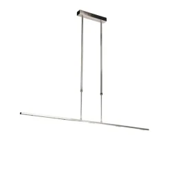 QAZQA Moderne hanglamp staal incl. LED verstelbaar - Bold