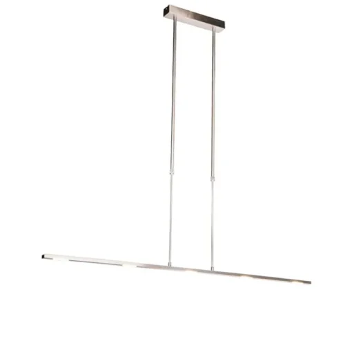 QAZQA Moderne hanglamp staal incl. LED verstelbaar - Bold