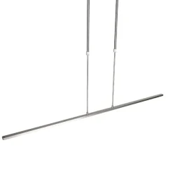 QAZQA Moderne hanglamp staal incl. LED verstelbaar - Bold