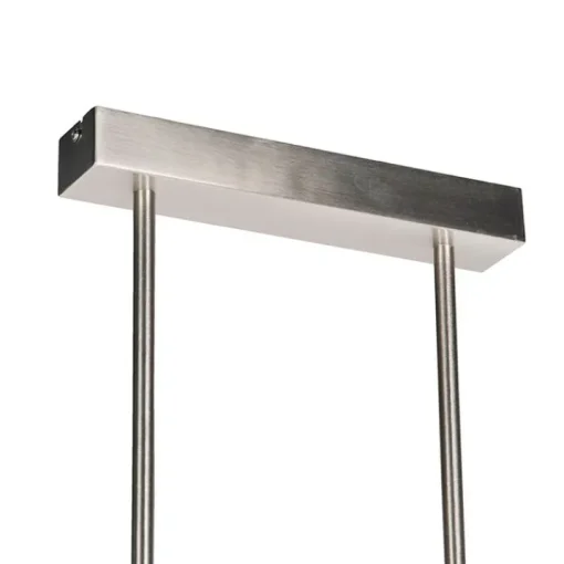 QAZQA Moderne hanglamp staal incl. LED verstelbaar - Bold