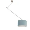 QAZQA Moderne hanglamp staal met kap mineraal 35 cm - Blitz