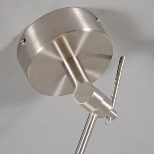 QAZQA Moderne hanglamp staal met kap mineraal 35 cm - Blitz