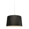 QAZQA Moderne hanglamp wit met kap 45 cm zwart - Combi 1