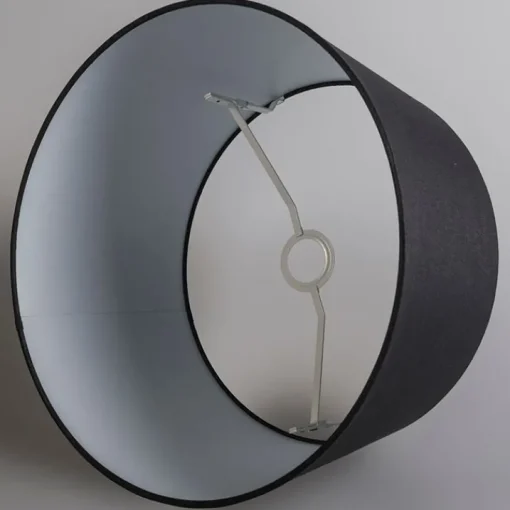 QAZQA Moderne hanglamp wit met kap 45 cm zwart - Combi 1