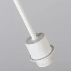 QAZQA Moderne hanglamp wit met kap 45 cm zwart - Combi 1