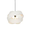 QAZQA Moderne hanglamp wit met zwart - Cloth