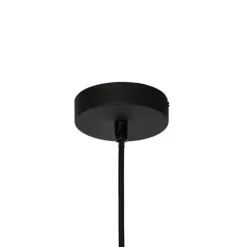 QAZQA Moderne hanglamp wit met zwart - Cloth