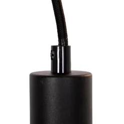 QAZQA Moderne hanglamp zwart 35 cm 5-lichts - Facil