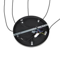 QAZQA Moderne hanglamp zwart 35 cm 5-lichts - Facil