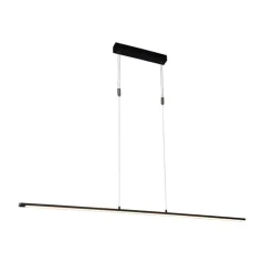 Honsel Moderne hanglamp zwart incl. LED 3-staps dimbaar - Benson
