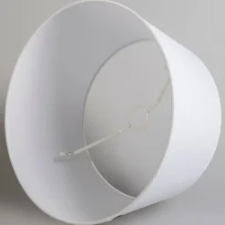QAZQA Moderne hanglamp zwart met witte kap 45 cm - Pendel