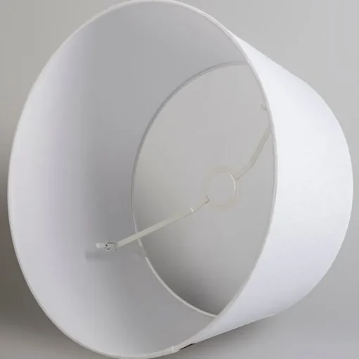QAZQA Moderne hanglamp zwart met witte kap 45 cm - Pendel