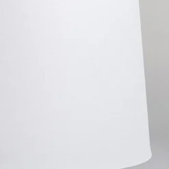 QAZQA Moderne hanglamp zwart met witte kap 45 cm - Pendel