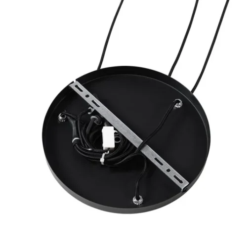 QAZQA Moderne hanglamp zwart met opaal glas 3-lichts - Drop