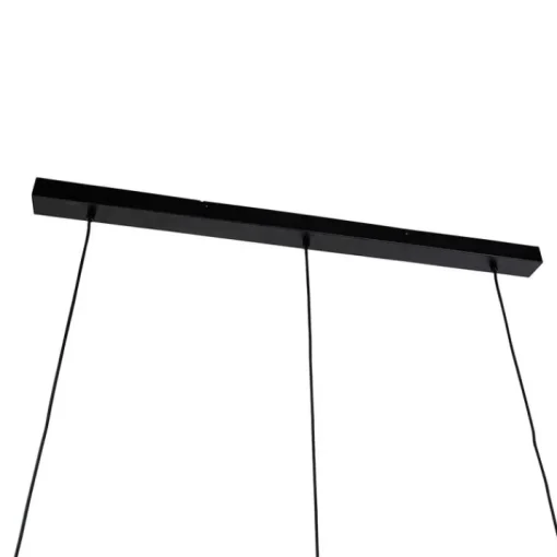 Paul Neuhaus Moderne hanglamp zwart met grijs beton 3-lichts - Eton