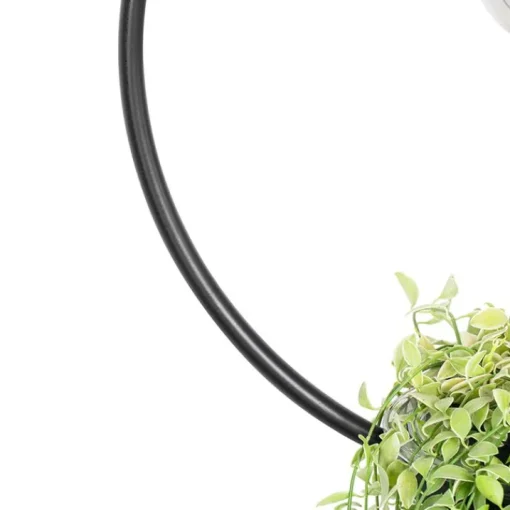 QAZQA Moderne hanglamp zwart met glas rond - Roslini