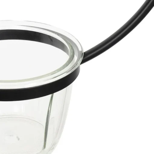 QAZQA Moderne hanglamp zwart met glas rond - Roslini