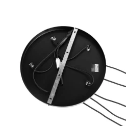 QAZQA Moderne hanglamp zwart met smoke glas 5-lichts - Stavelot