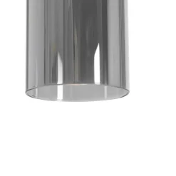 QAZQA Moderne hanglamp zwart met smoke glas 5-lichts - Stavelot