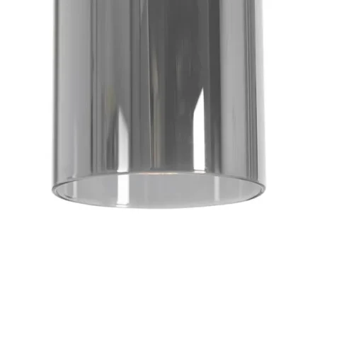 QAZQA Moderne hanglamp zwart met smoke glas 5-lichts - Stavelot