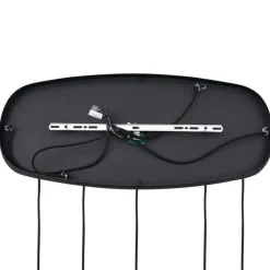 QAZQA Moderne hanglamp zwart met smoke glas 5-lichts - Sheena