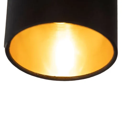 QAZQA Moderne hanglamp zwart verstelbaar 6-lichts - Lofty