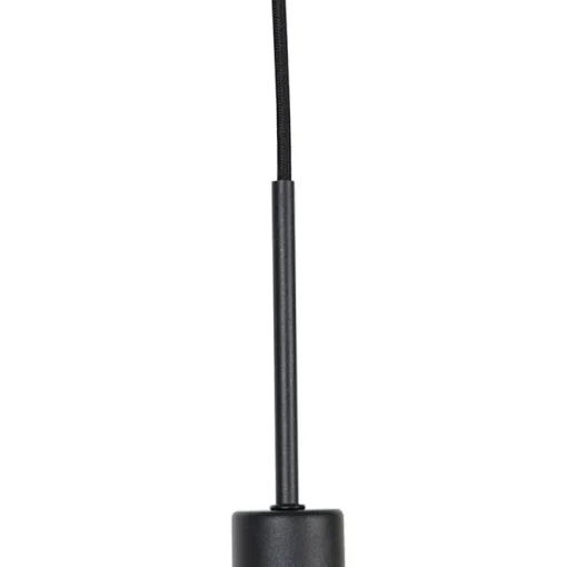 QAZQA Moderne hanglamp zwart zonder kap - Combi 1