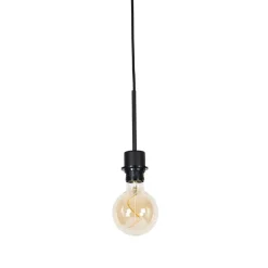 QAZQA Moderne hanglamp zwart zonder kap - Combi 1