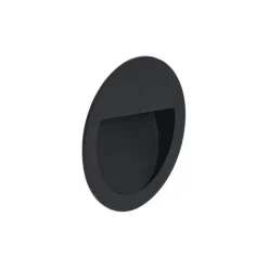 QAZQA Moderne inbouw wandlamp zwart incl. LED IP65 - Gem